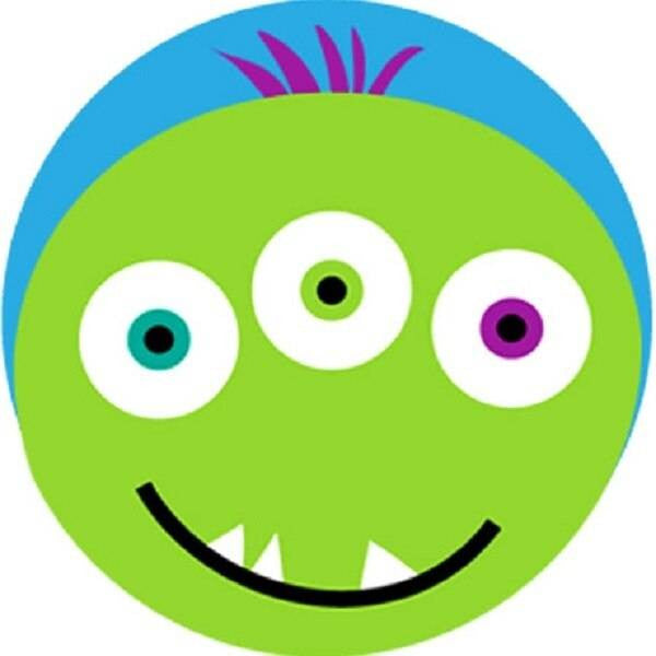 Sticker Stocker 144 Monster Faces 30mm Childrens Reward Stickers for Teachers or Parents