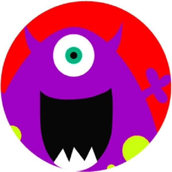 Sticker Stocker 144 Monster Faces 30mm Childrens Reward Stickers for Teachers or Parents