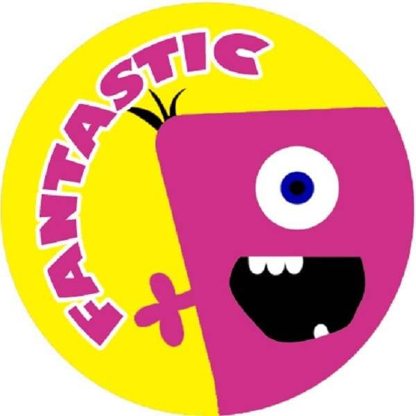 Sticker Stocker 144 Monster Faces Praise Words 30mm Childrens Reward Stickers for Teachers or Parents