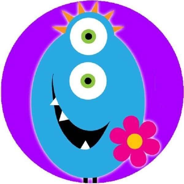 Sticker Stocker 144 Monster Flowers 30mm Childrens Reward Stickers for Teachers or Parents