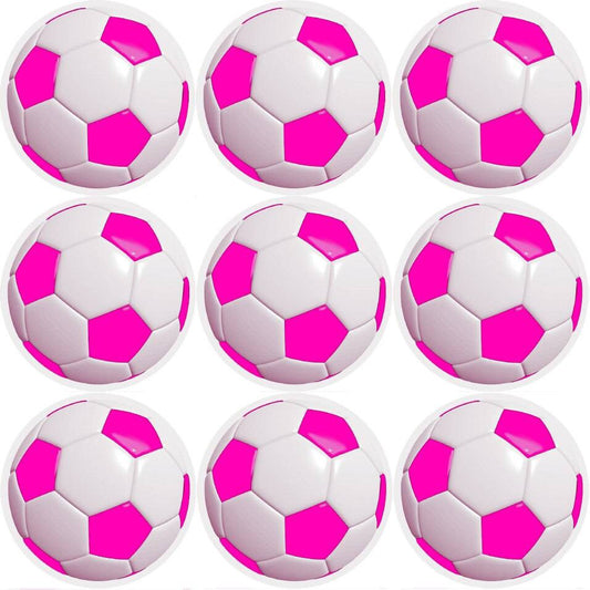 Sticker Stocker 144 Pink Football 30mm Childrens Reward Stickers for Teachers or Parents and Party Bags