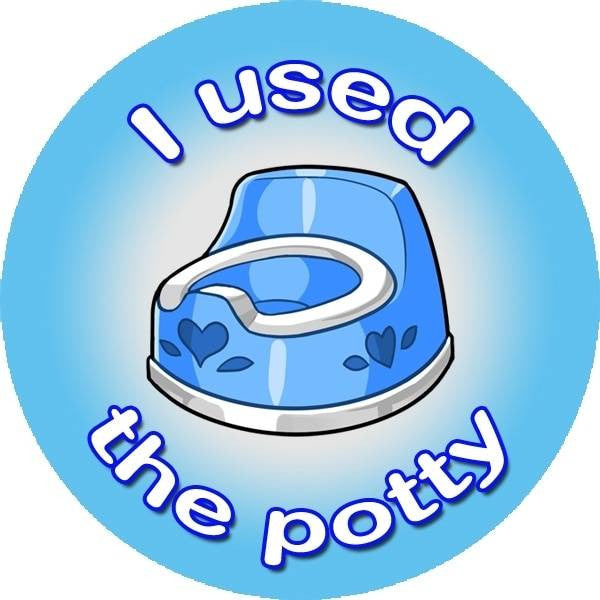 Sticker Stocker 144 Potty Rewards 30mm Toilet Training Reward Stickers for Teachers or Parents