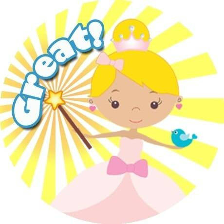 Sticker Stocker 144 Princess Praise Words 30mm Stickers for Teachers, Parents and Party Bags