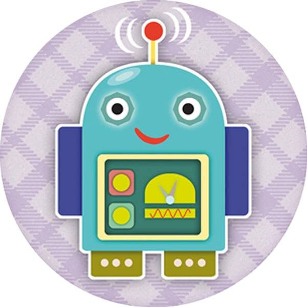 Sticker Stocker 144 Robots 30 mm Reward Stickers for Teachers, Parents and Party Bags