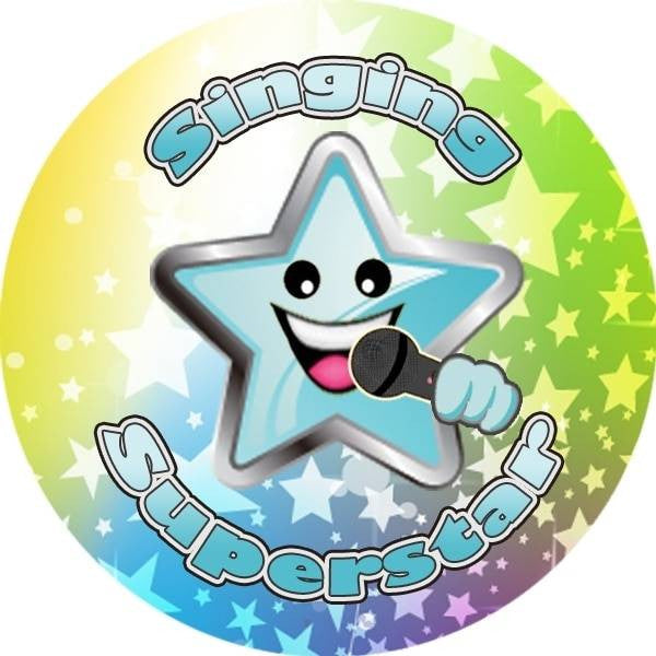 Sticker Stocker 144 Singing Superstar 30 mm Reward Stickers for Teachers, Parents and Party Bags