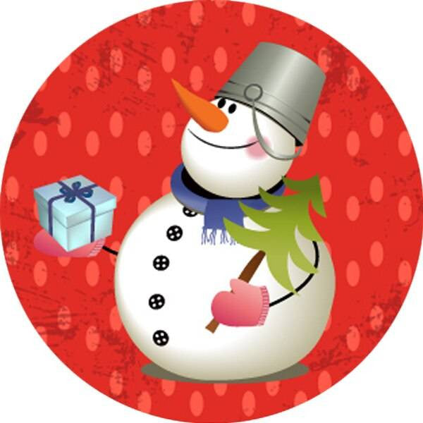 Sticker Stocker 144 Snowman Adventure 30mm Childrens Christmas Reward Stickers for Teachers or Parents