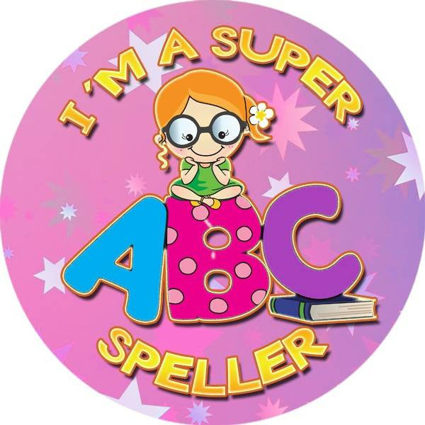Sticker Stocker 144 Super Speller 30 mm Reward Stickers for School Teachers, Parents and Nursery