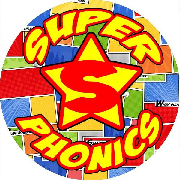 Sticker Stocker 144 Superhero Phonics 30 mm Reward Stickers for School Teachers, Parents and Nursery
