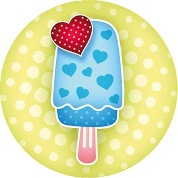 Sticker Stocker 144 Sweet Summer Ice Cream 30mm Reward Stickers for Teachers, Parents, Party Bags