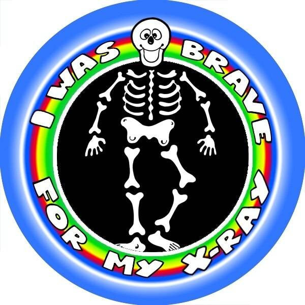 Sticker Stocker 144 X-Ray Bravery Award 30 mm Reward Stickers for Nurses, Doctors or Dentists