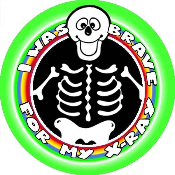 Sticker Stocker 144 X-Ray Bravery Award 30 mm Reward Stickers for Nurses, Doctors or Dentists