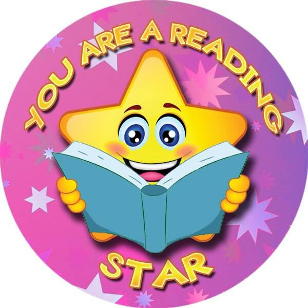 Sticker Stocker 144 You are a Reading Star 30 mm Reward Stickers for School Teachers, Parents and Nursery
