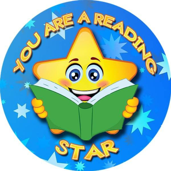 Sticker Stocker 144 You are a Reading Star 30 mm Reward Stickers for School Teachers, Parents and Nursery