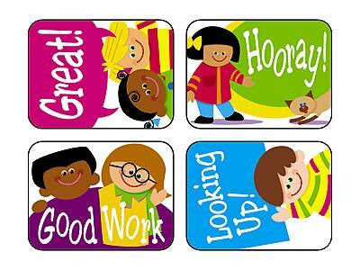 Trend Enterprises Inc TREND 100 Large Cartoon Kids Applause reward stickers