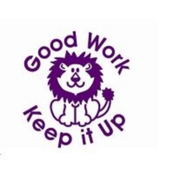 XStamper Good Work Keep it Up - Self inking teacher reward xstamper xclamations stamp