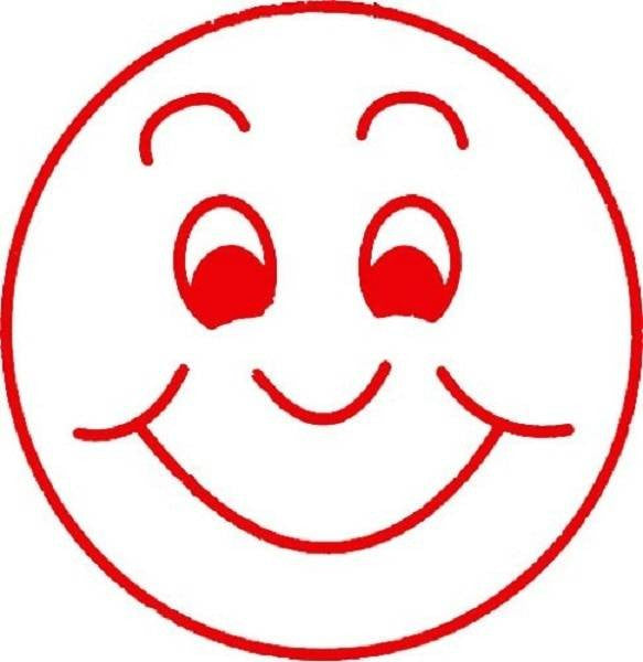 XStamper Smiling Face - Self inking teacher reward xstamper xclamations stamp