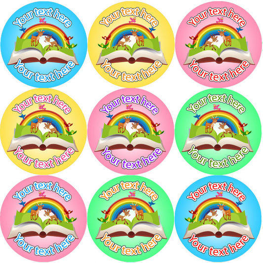 Sticker Stocker 144 Personalised Animal Book 30mm Reward Stickers for School Teachers, Parents and Nursery
