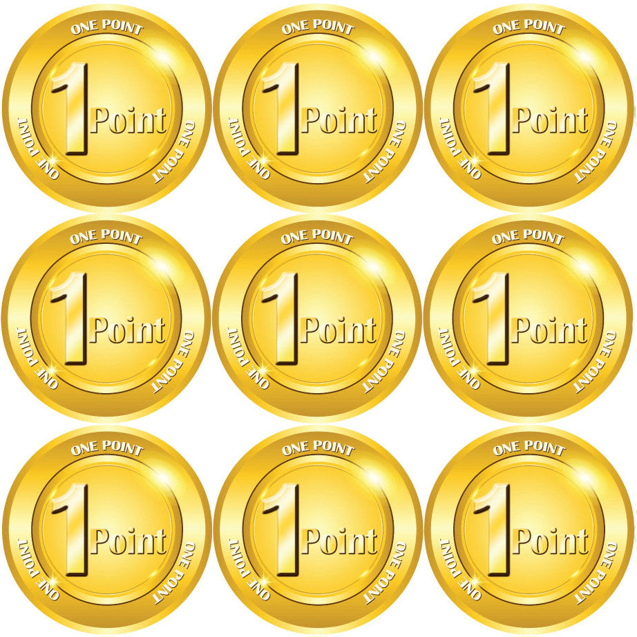 Sticker Stocker 144 One Point 30mm Childrens Reward Stickers for Teachers or Parents