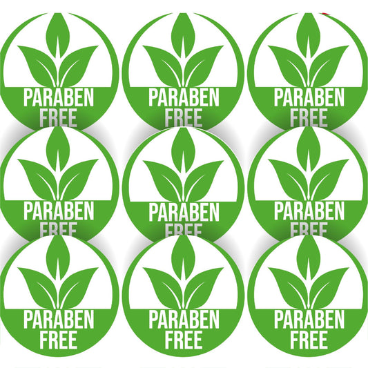 144 Paraben Free Ingredients 30mm Glossy Stickers Product Gift Packaging Seal Labels
