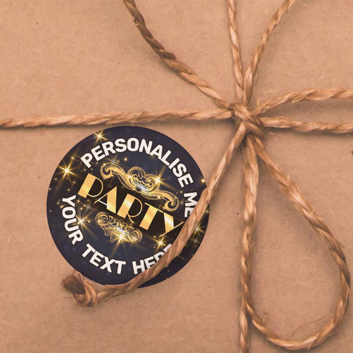 144 Party Night Vintage Personalised 30mm Reward Stickers for School Teachers