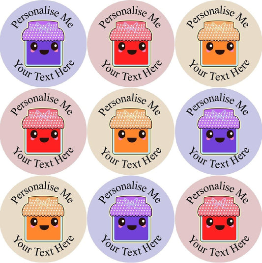 144 Personalised We're Jammin' Homemade Jam Labels
