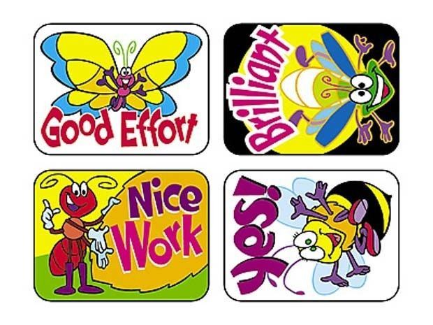 TREND 100 Large Cute Bugs Applause reward stickers