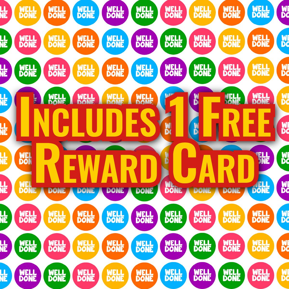 900 Colourful Mini Well Done Dots 10mm Glossy Teacher Reward Stickers Spot Stickers Journal Stickers