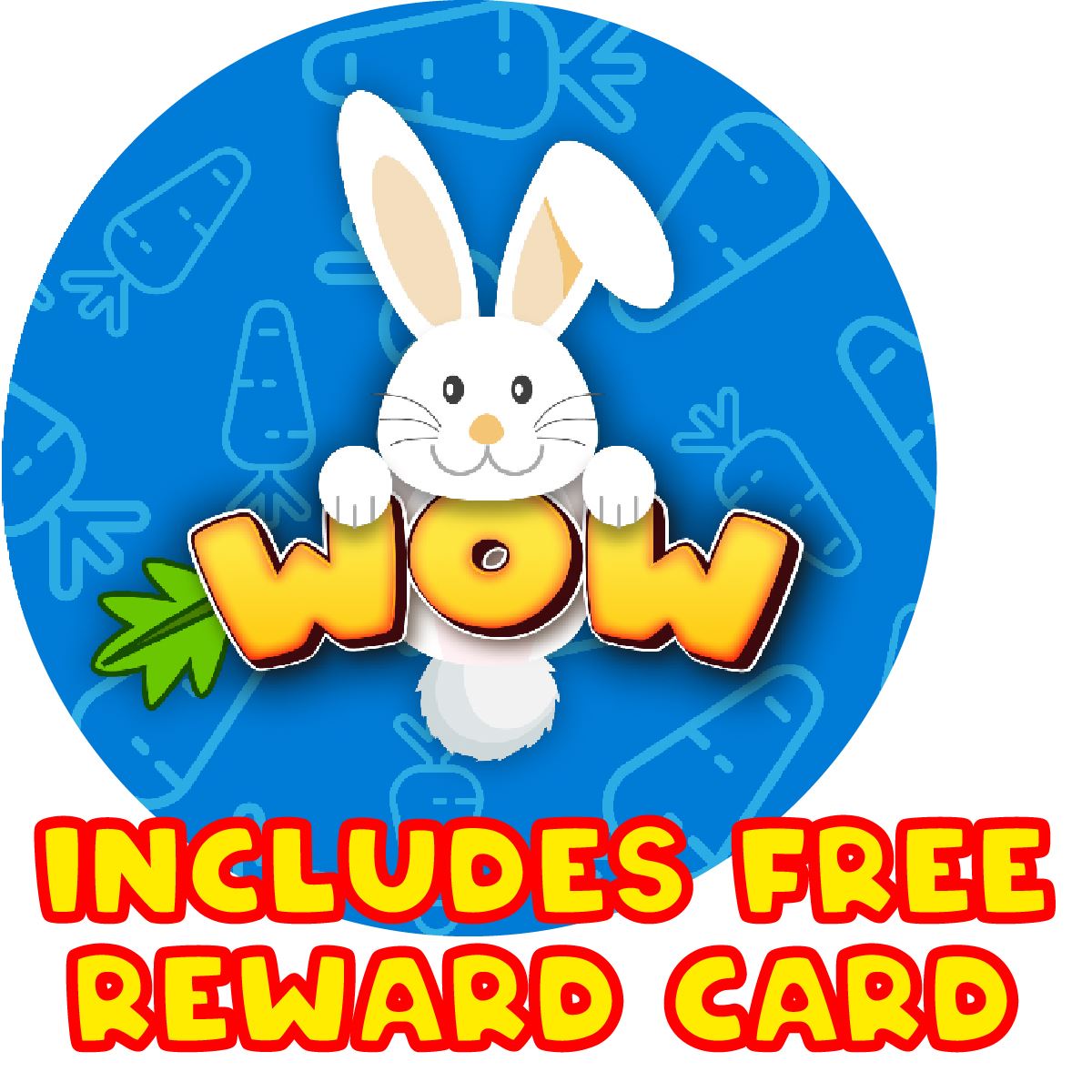 144 Bunny Rabbit Rewards 30mm Glossy Stickers