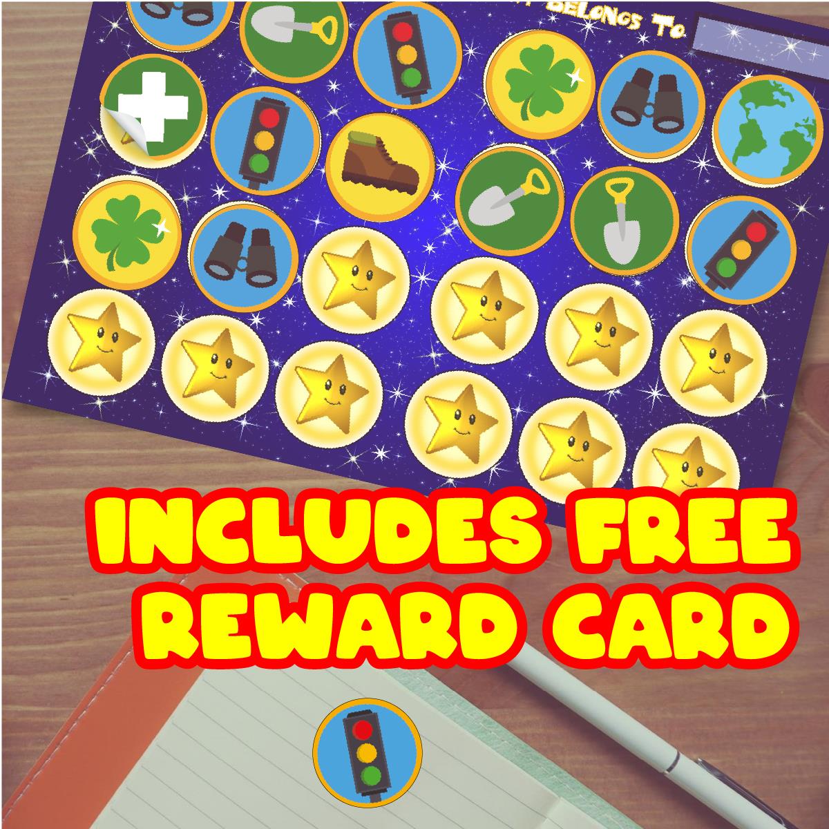 144 Wilderness Explorer Badge Stickers - 30mm - Glossy Reward Stickers - Forest School, Scouts, Teachers