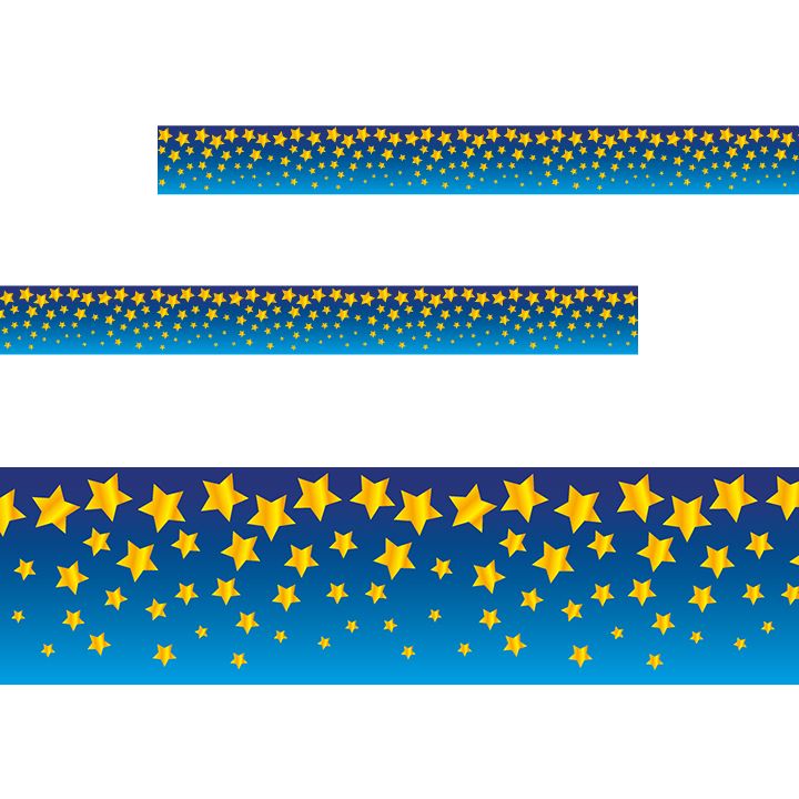 Bright Stars Classroom Trimmers 14.25m long Notice Board Display Borders