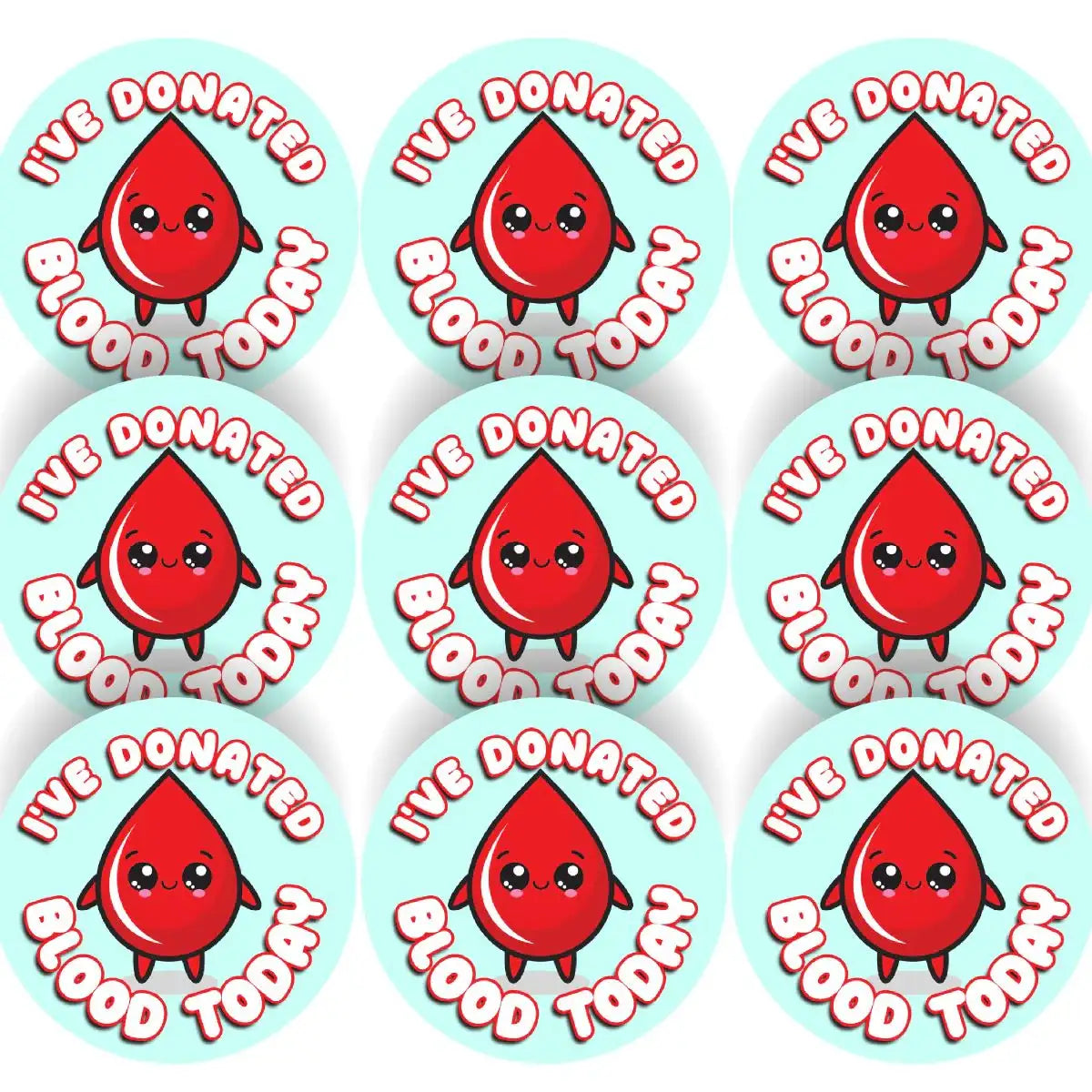 144 I've donated Blood themed Bravery Reward Stickers - Large - Sticker ...