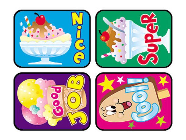 TREND 100 Large Cool Treats Applause reward stickers