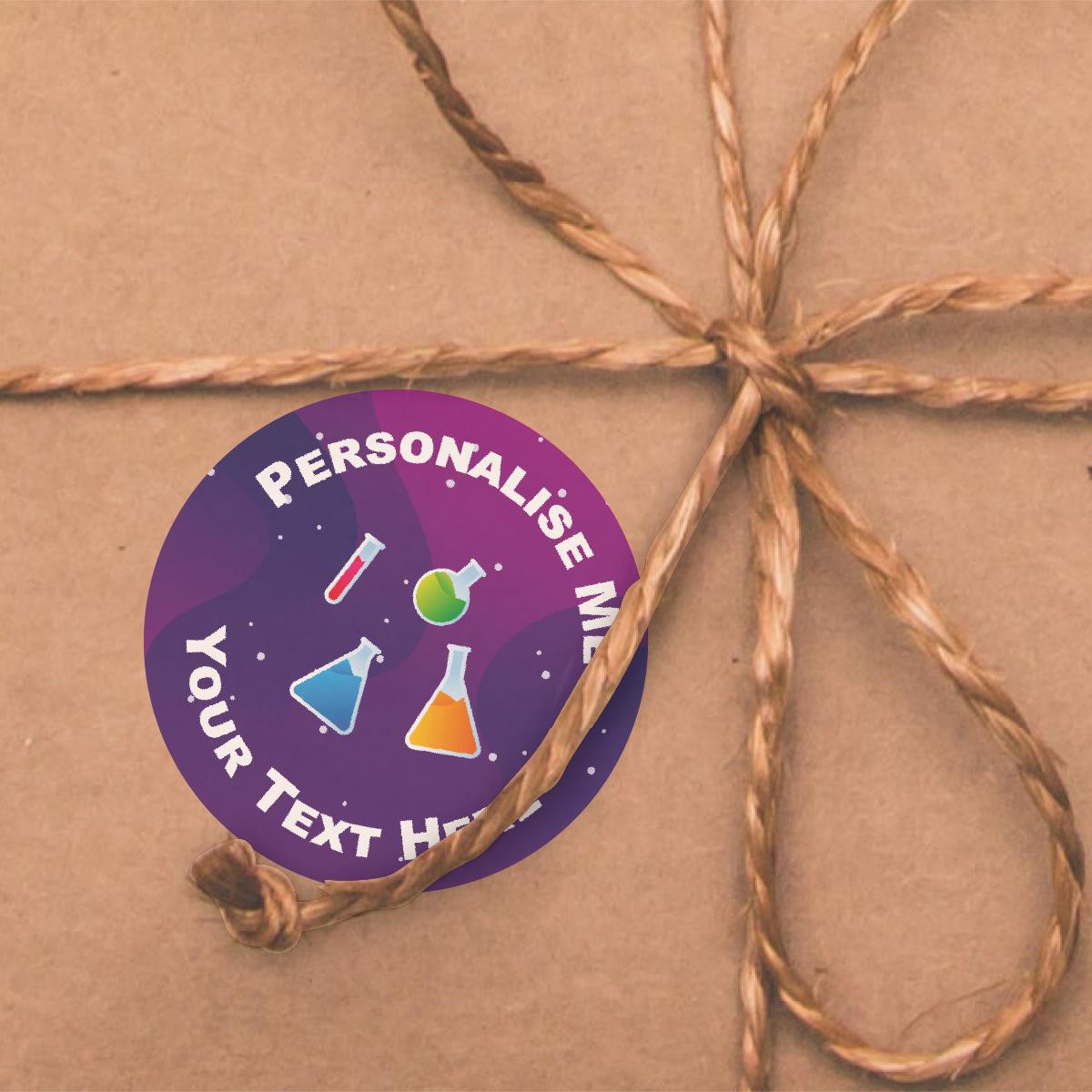 144 Science Symbols Personalised 30mm STEM Reward Stickers for School Teachers, Parents and Nursery