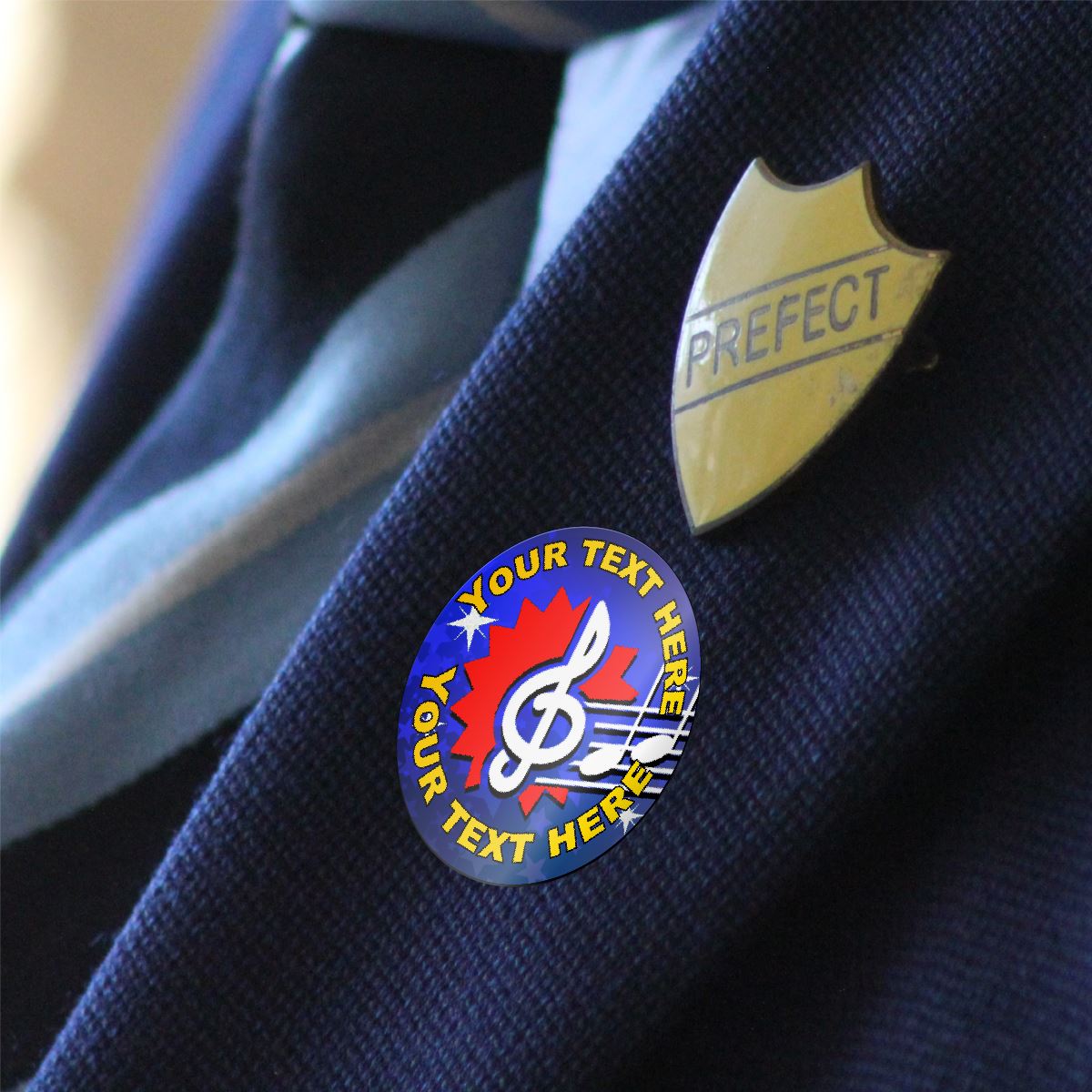 144 Personalised Music Awards 30mm Reward Stickers for School Teachers, Parents and Nursery