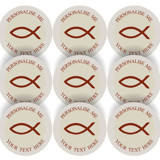 144 Fish Personalised 30mm Reward Stickers for School Teachers
