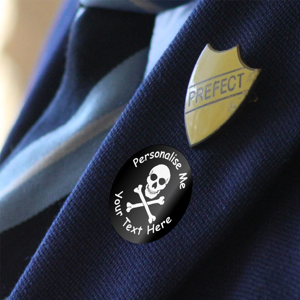 144 Jolly Roger Pirate Flag Personalised 30mm Reward Stickers for School Teachers