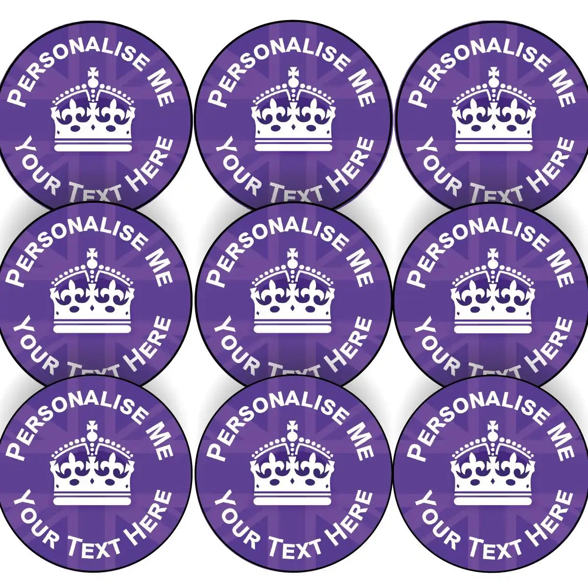 144 Royal Crown Themed Personalised Teacher Reward Stickers - Large ...