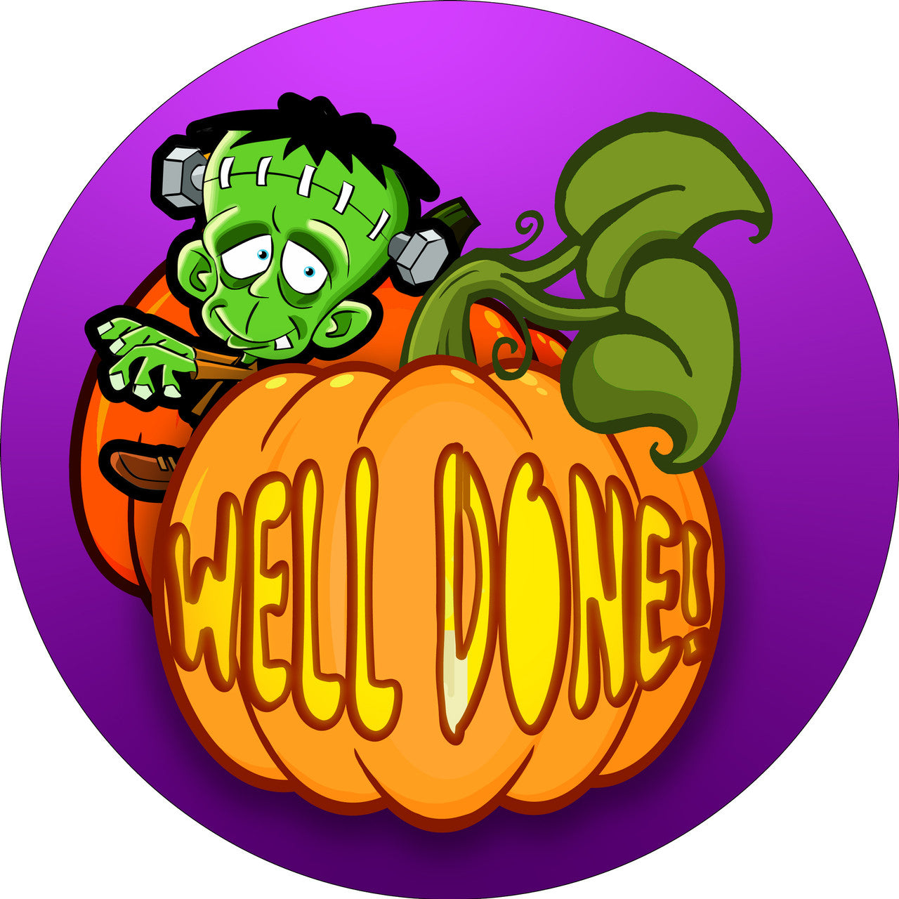 Sticker Stocker - 144 Halloween Pumpkin Praise Words 30mm Round Children's Reward Stickers for Teachers, Parents and Party Bags