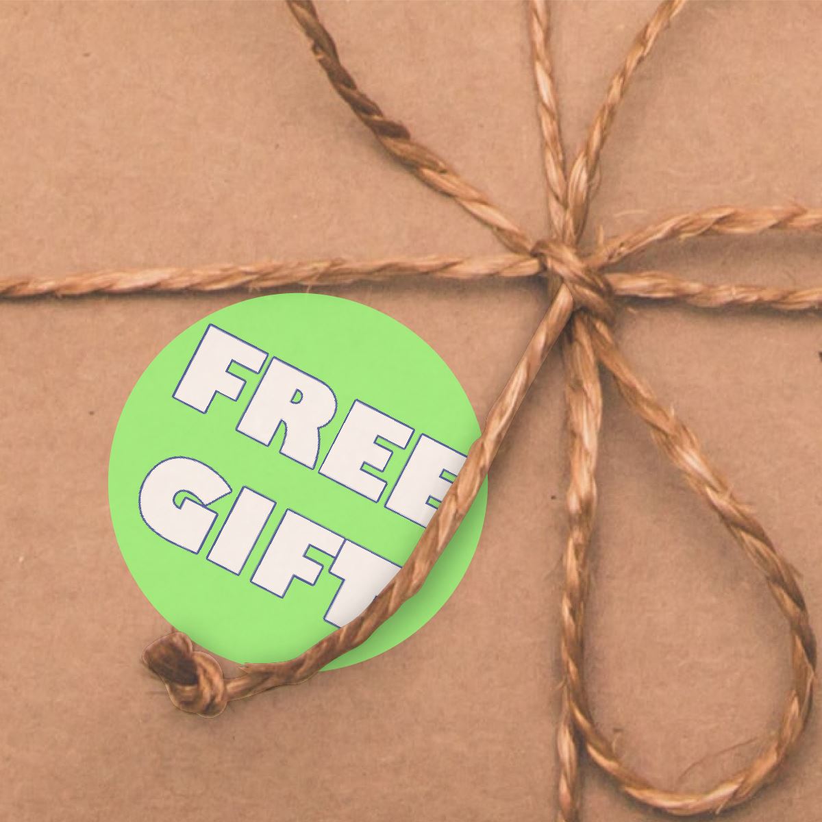 144 Free Gift 30mm Glossy Stickers Product Gift Packaging Seal Labels