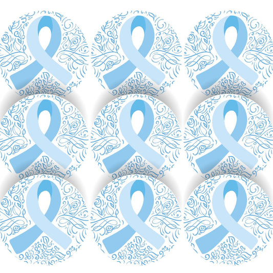 144 Prostate Cancer Awareness 30mm Stickers for Support, Awareness