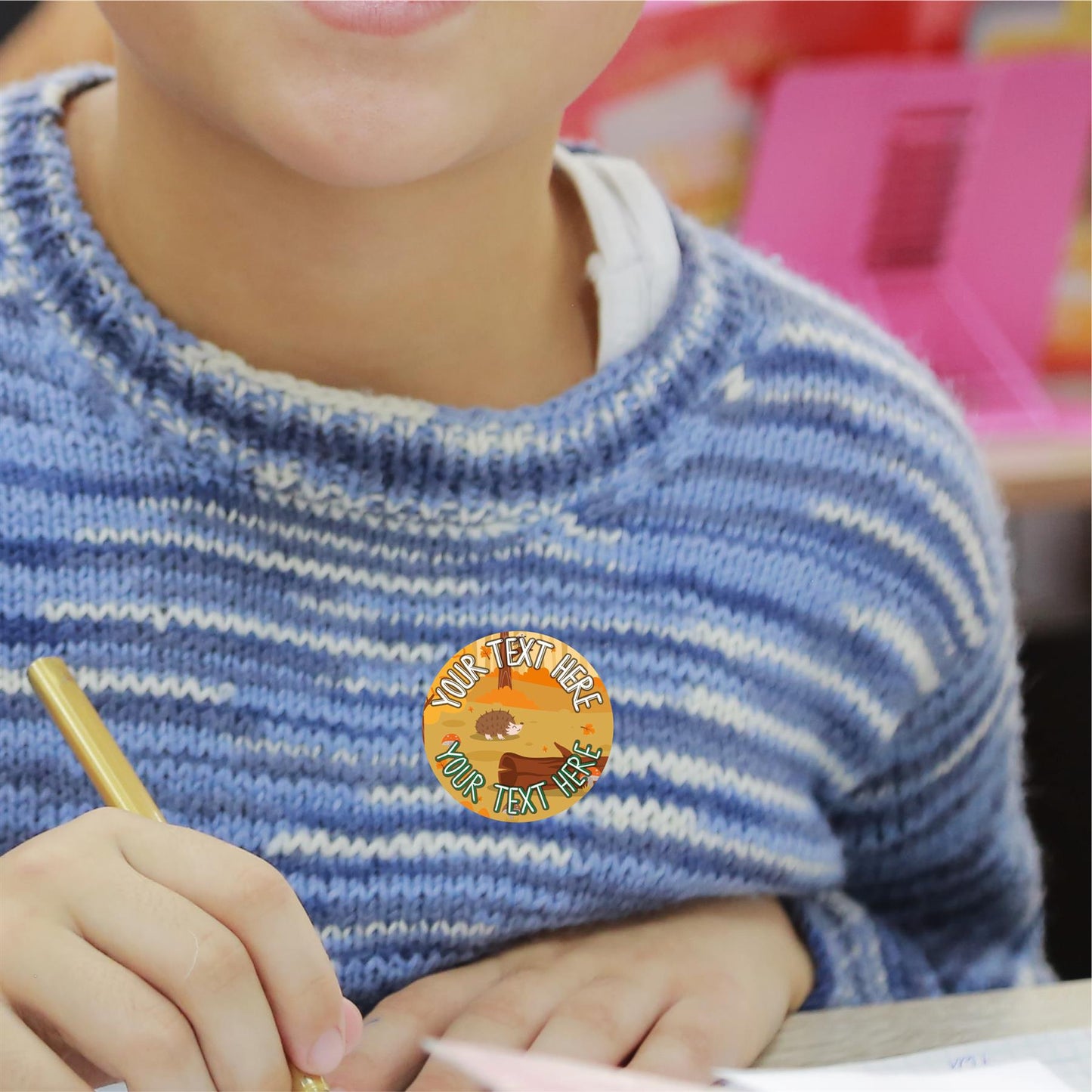 144 Personalised Forest School Party 30mm Reward Stickers for School Teachers, Parents and Nursery