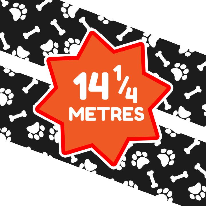 Black Paw Prints Classroom Trimmers 14.25m long Notice Board Book Day Display Borders