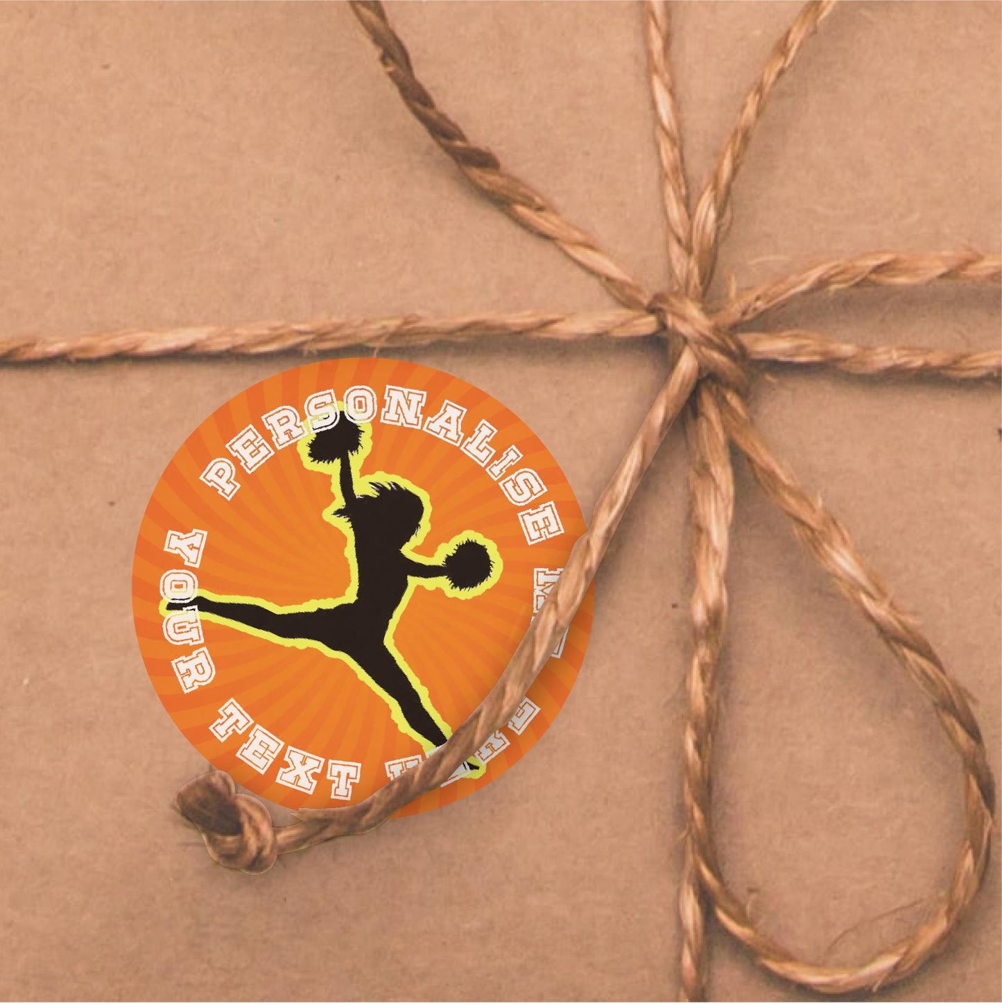 144 Personalised Cheerleading 30mm Sport Reward Stickers for School Teachers, Parents and Nursery