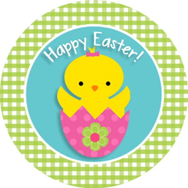 144 Happy Easter 30mm Reward Stickers for Teachers, Parents and Girls Party Bags