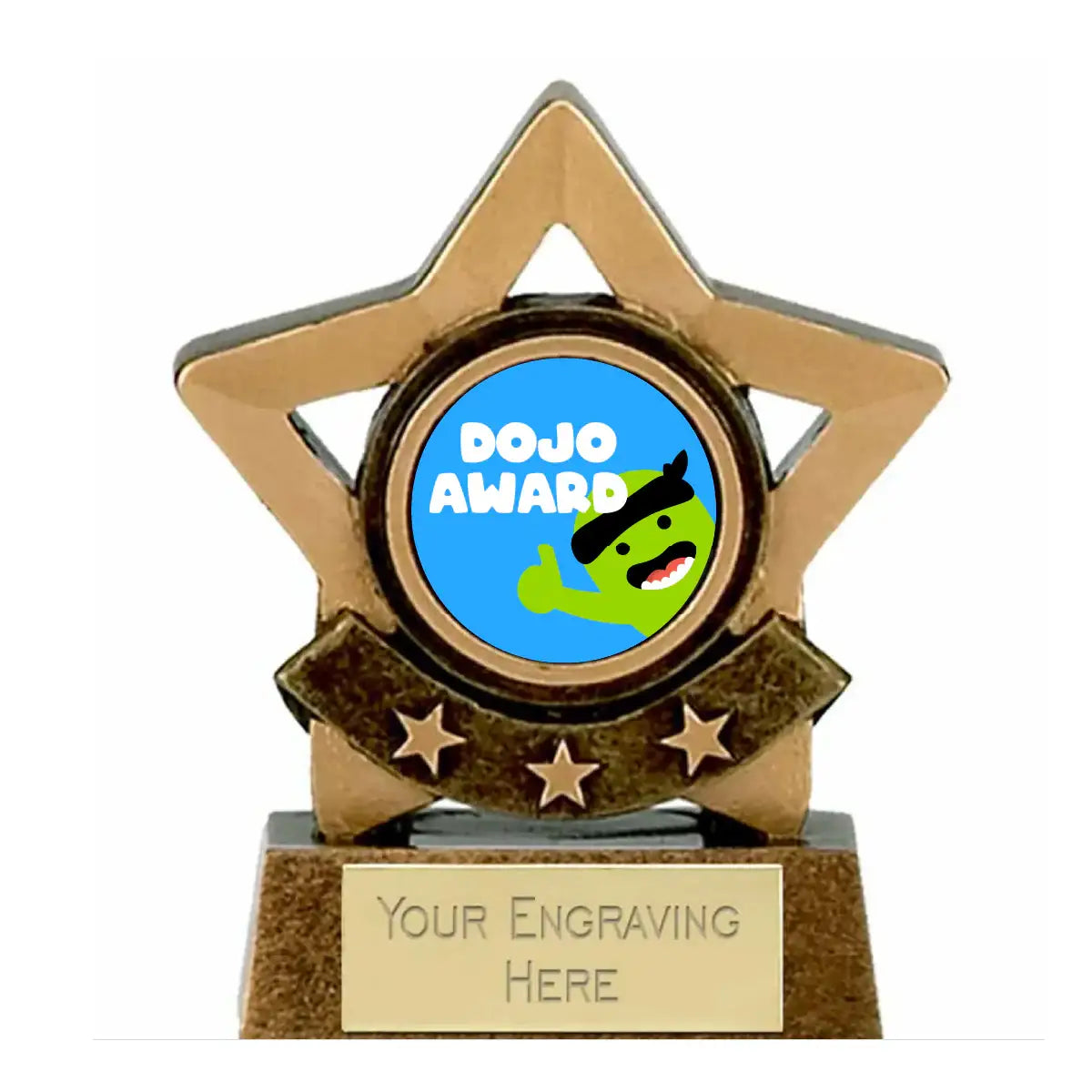 Mini Star Plus Football Participation Award Trophy 10cm Resin FREE eng ...