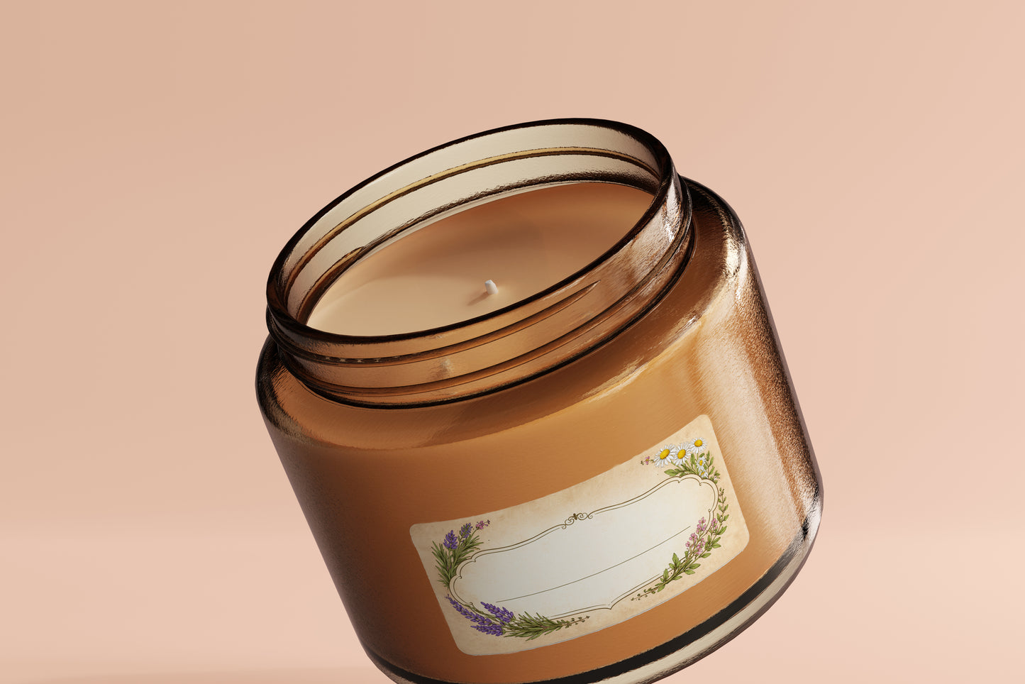 72 Botanical Food, Herb Jar Labels Stickers 60mm x 28mm