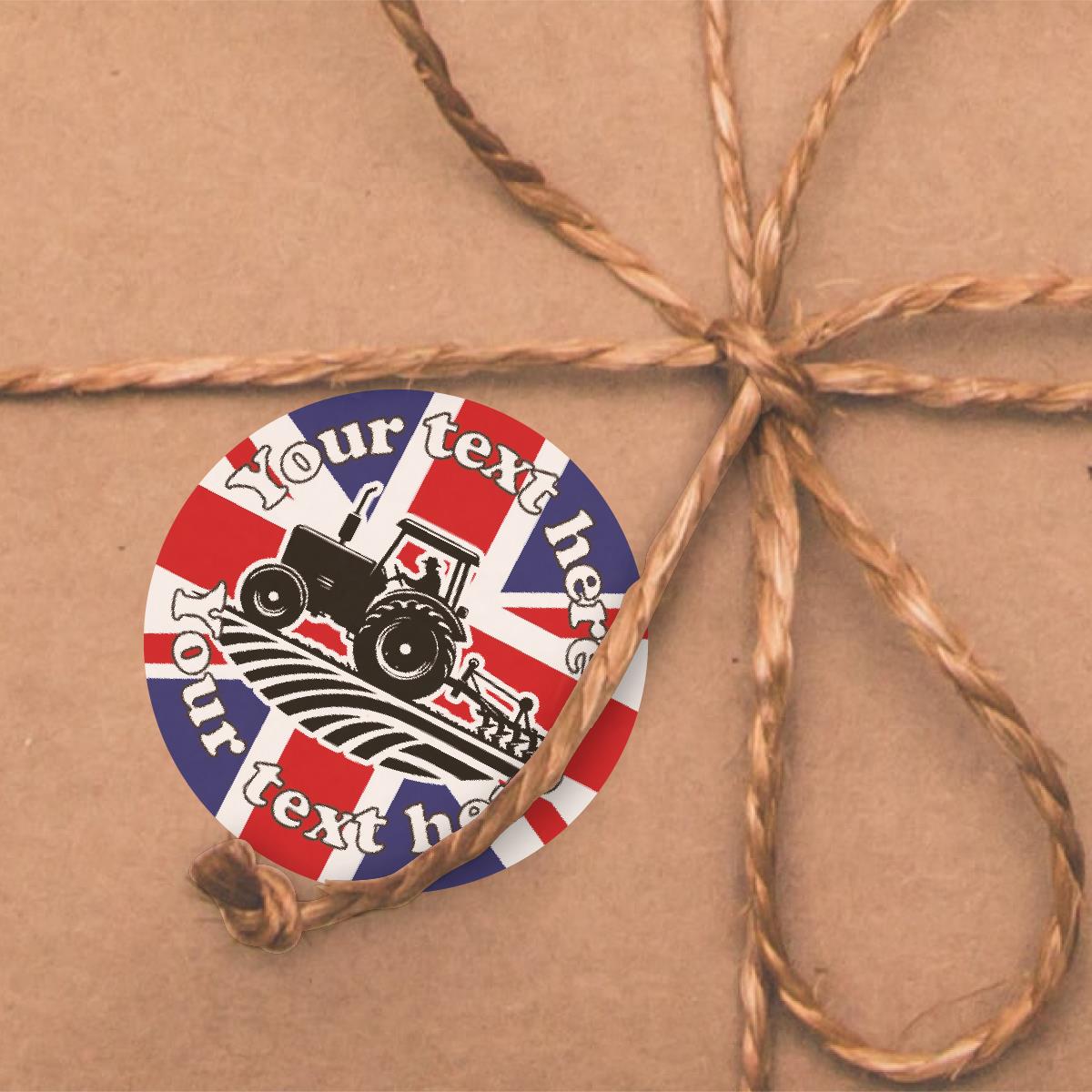 144 Personalised British Farming 30mm Reward Stickers for School Teachers, Parents