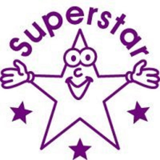 Superstar - Self inking teacher reward xstamper xclamations stamp