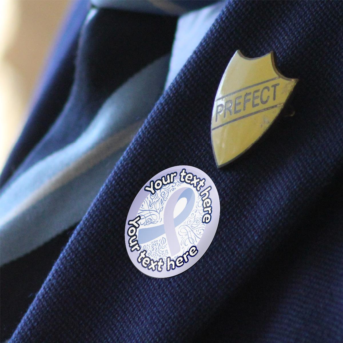 144 Prostate Cancer Awareness Personalised 30mm Stickers Teachers, Parents, Schools