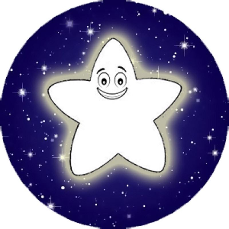 144 Night Star 30mm Children's Reward Stickers for Teachers or Parents